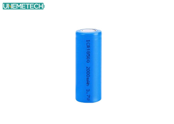 Qualidade  18500 3.7V 2000mAh High Capacity Cylindrical Lithium Ion Battery for Power Tools Fábrica