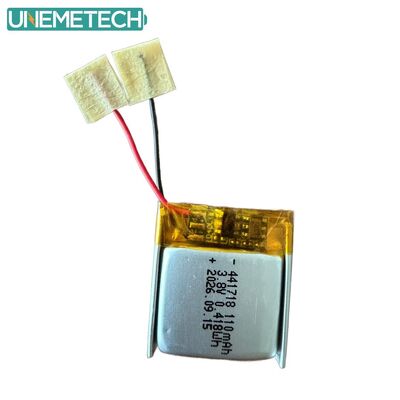 Qualidade  3.8V 110mAh 441718 High Voltage Polymer Lithium Ion Battery for Medical Bracelet Fábrica