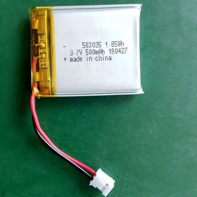 3.7V Baterias LiPo personalizadas 520mAh Bateria de iões de lítio polímero 503035 Para dispositivo portátil