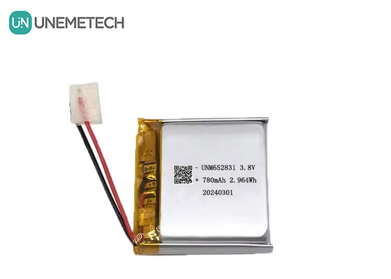 4Bateria de iões de lítio de alta tensão de.35V 682531 780mAh 3.8V Bateria para dispositivos portáteis CE aprovada