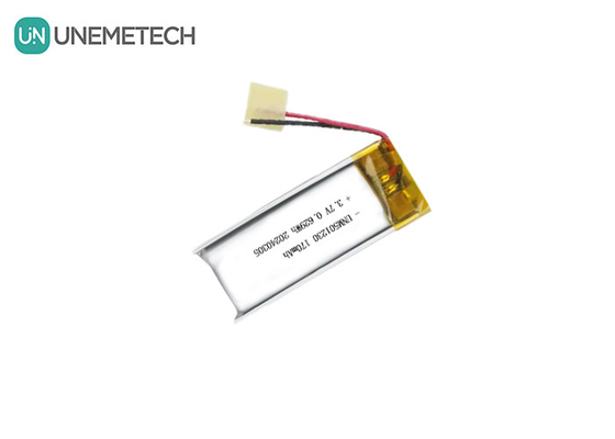 Bateria recarregável de polímero de lítio 501230 3.7V 170mAh Bateria de polímero de lítio para fones de ouvido sem fio