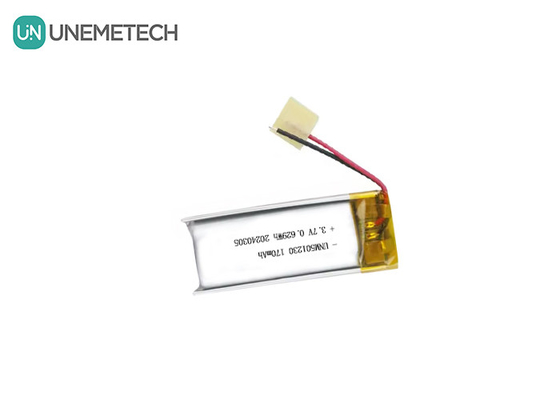 Bateria recarregável de polímero de lítio 501230 3.7V 170mAh Bateria de polímero de lítio para fones de ouvido sem fio