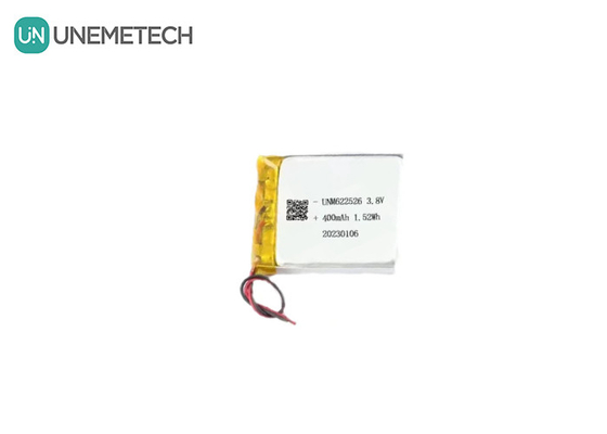 Customizado 3.8V 400mAh Bateria de Íons de Lítio de Alta Voltagem Pack 622526 Para relógios inteligentes
