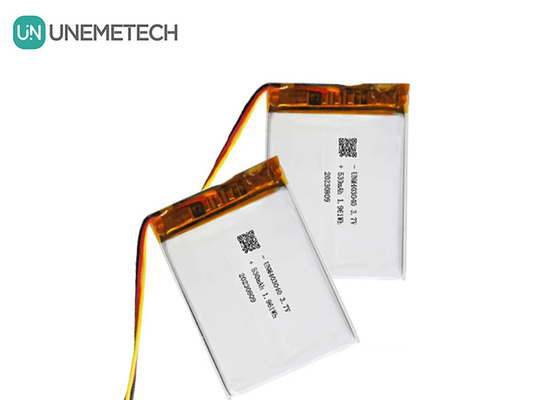3.7V 530mAh Custom Bateria de Lítio Polímero 403040 Com UL1642 Longa Vida do Ciclo