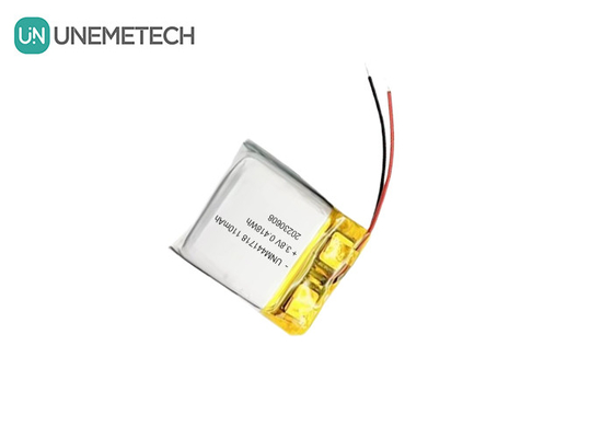 3.8V 441718 Bateria de iões de lítio de polímero de alta tensão 110mAh para pulseira médica