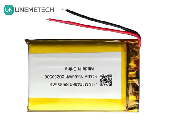 UNEMETECH 4.35V Bateria Lipo de Alta Voltagem 104060 3.8V Bateria de Iões de Lítio e Polímero de 3600mAh