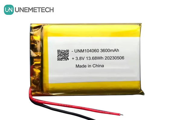 UNEMETECH 4.35V Bateria Lipo de Alta Voltagem 104060 3.8V Bateria de Iões de Lítio e Polímero de 3600mAh