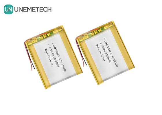 Bateria de polímeros de iões de lítio 502533 3.7V 370mAh Bateria recarregável de polímeros de lítio para relógio de telefone
