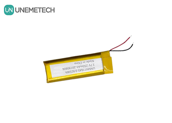 3.7V 250mAh Bateria Li-polímero 411645 / LiPo Bateria recarregável para máquina POS