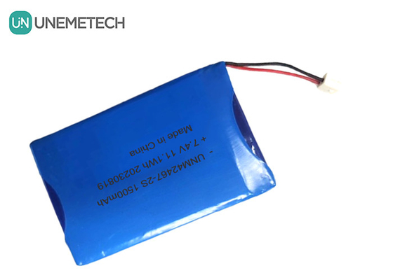2 Células Bateria Li-polímero 7.4V 1500mAh 2S Bateria Li-polímero Pacote 424567 para aparelhos de beleza