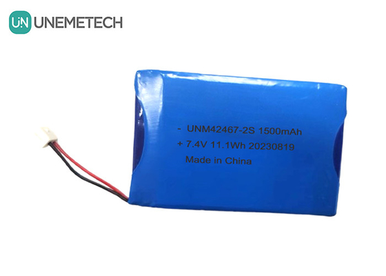 2 Células Bateria Li-polímero 7.4V 1500mAh 2S Bateria Li-polímero Pacote 424567 para aparelhos de beleza