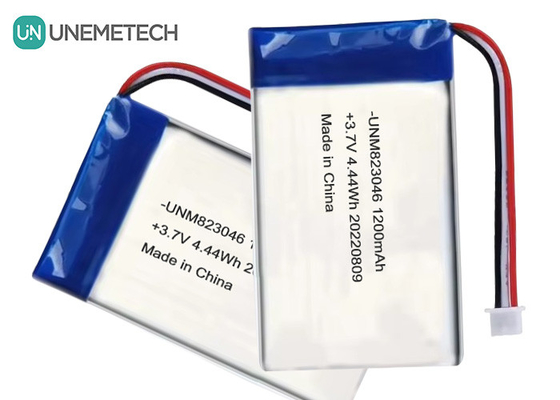 Bateria recarregável de polímero de lítio 3.7 V 1200mah 4.44 Wh 823046 Bateria de polímero de bolsa