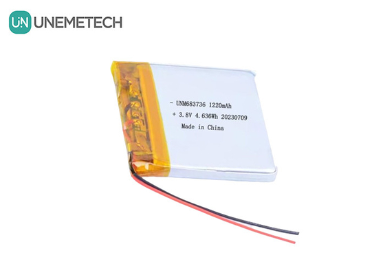 OEM 4.35V Baterias de polímero de lítio de alta tensão 1220mAh 683736 com longa vida útil
