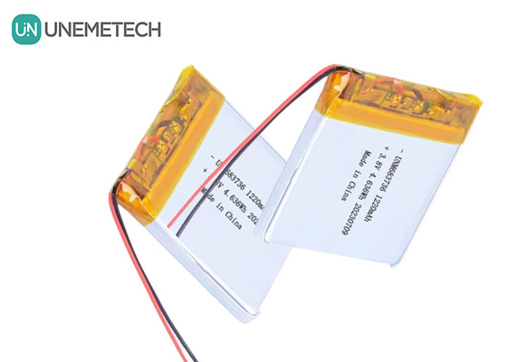 OEM 4.35V Baterias de polímero de lítio de alta tensão 1220mAh 683736 com longa vida útil