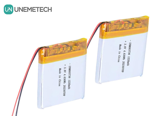OEM 4.35V Baterias de polímero de lítio de alta tensão 1220mAh 683736 com longa vida útil