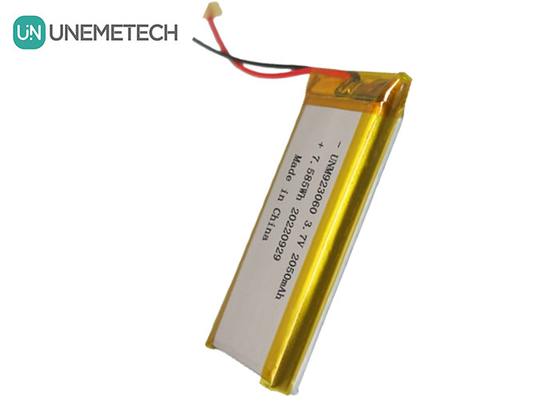 Período de vida útil de bateria Lipo personalizado 3.7V 2050mAh 923060 Para produtos digitais