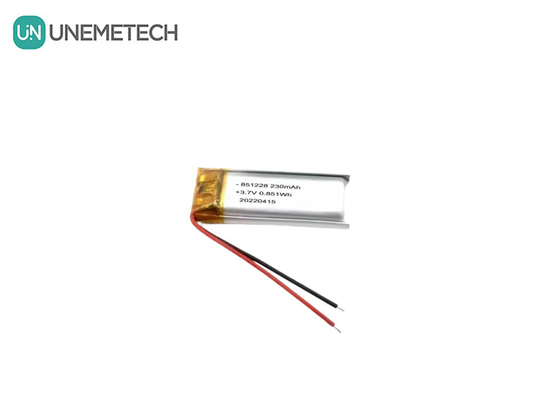 UNEMETECH 230mAh Bateria LiPo 3,7V Bateria de polímero de lítio 851228 para caneta de controle remoto