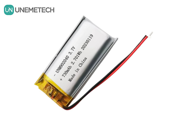 UL1642 Certificados Bateria recarregável Lipo 902040 3.7V 730mAh para dispositivo móvel