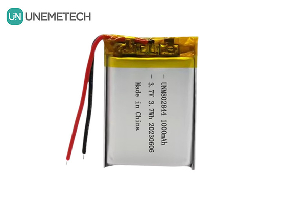 3.7V Bateria recarregável de iões de lítio 1000mAh 802844 Bateria de lítio-polímero para pequenos aparelhos domésticos