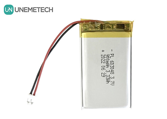 Bateria recarregável de iões de lítio de polímero de 3,7 V 900 mAh 603048 para aparelhos de beleza