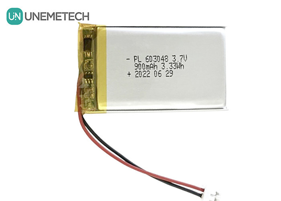 Bateria recarregável de iões de lítio de polímero de 3,7 V 900 mAh 603048 para aparelhos de beleza