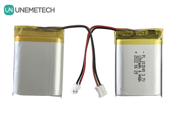 Bateria recarregável de iões de lítio de 3,7 V de 1200 mAh 103040 para electrónica de consumo