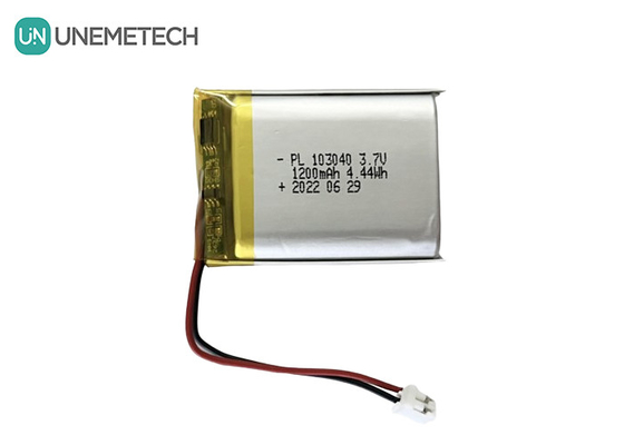 Bateria recarregável de iões de lítio de 3,7 V de 1200 mAh 103040 para electrónica de consumo