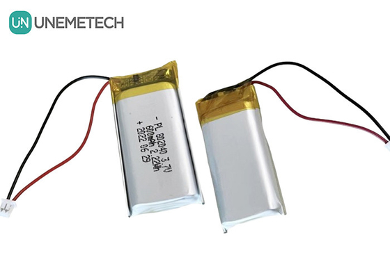 3.7V 600mAh Bateria recarregável de Li-polímero 802040 para produtos eletrónicos