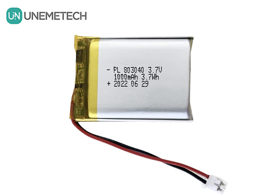 3Bateria de lítio polímero de.7V 803040 1000mAh Bateria de polilítio para instrumento cosmético