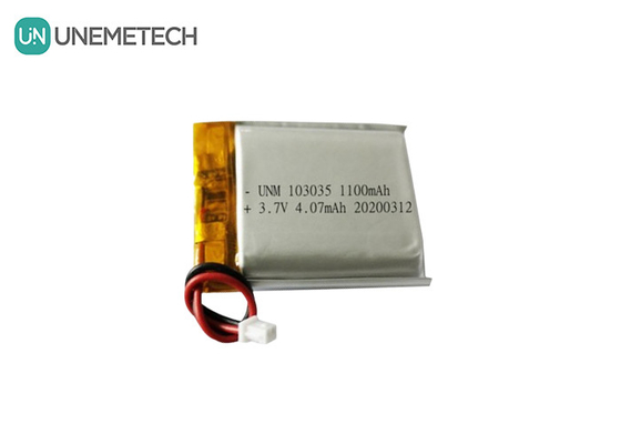 1100mAh 3.7V Bateria recarregável LiPO personalizada 103035 Li Po Bateria Pack Para MP3 Audio Recorder