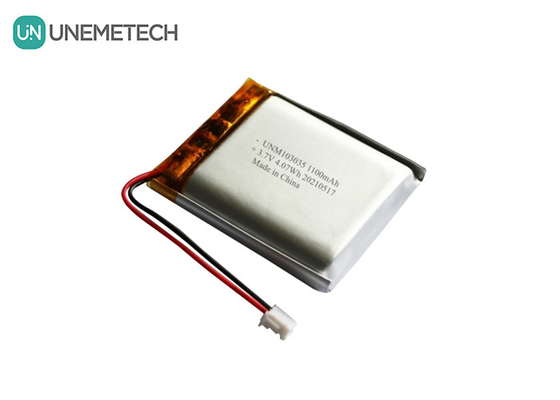 1100mAh 3.7V Bateria recarregável LiPO personalizada 103035 Li Po Bateria Pack Para MP3 Audio Recorder