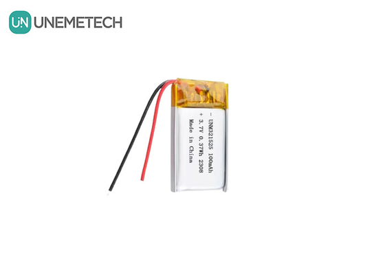 3.7V 80mAh 321525 Bateria recarregável de iões de lítio polímero Carregamento 1C Para produtos eletrónicos