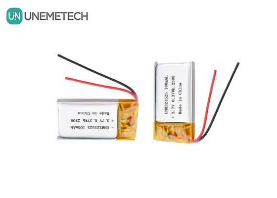 3.7V 80mAh 321525 Bateria recarregável de iões de lítio polímero Carregamento 1C Para produtos eletrónicos