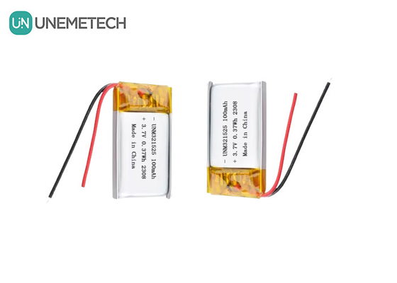 3.7V 80mAh 321525 Bateria recarregável de iões de lítio polímero Carregamento 1C Para produtos eletrónicos