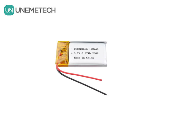 3.7V 80mAh 321525 Bateria recarregável de iões de lítio polímero Carregamento 1C Para produtos eletrónicos