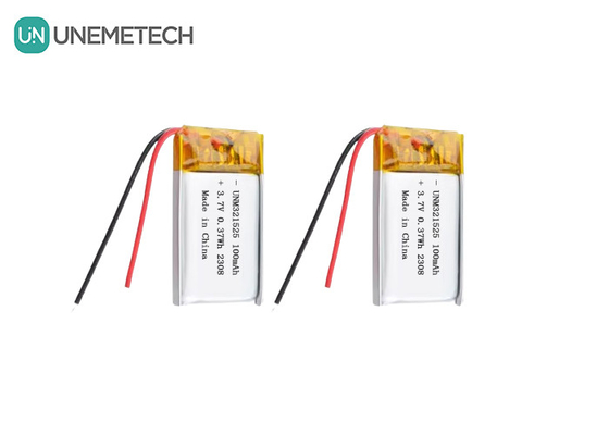 3.7V 80mAh 321525 Bateria recarregável de iões de lítio polímero Carregamento 1C Para produtos eletrónicos