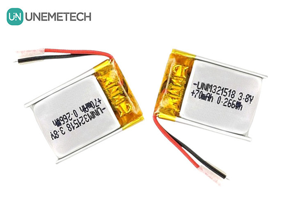 3.8V Bateria Li-Ion de Alta Voltagem Bateria Lipo Ultra Pequena 4.35V 70mAh 321518 Para rastreador GPS