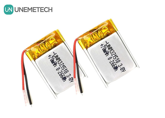 3.8V Bateria Li-Ion de Alta Voltagem Bateria Lipo Ultra Pequena 4.35V 70mAh 321518 Para rastreador GPS