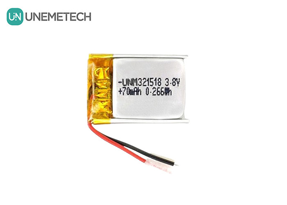3.8V Bateria Li-Ion de Alta Voltagem Bateria Lipo Ultra Pequena 4.35V 70mAh 321518 Para rastreador GPS