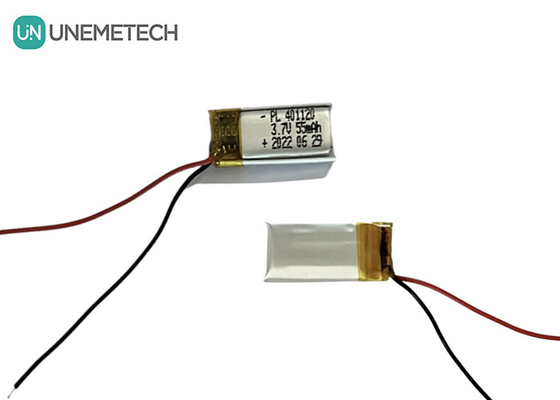 3.7V 55mAh Pequena Bateria de Lítio Polímero 401120 Li Poly Bateria Para Pequena Luz LED Inteligente