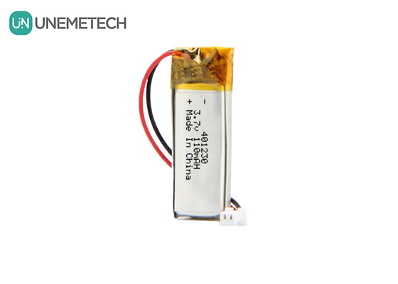 401230 Bateria de polímero de lítio 3.7V 110mAh Bateria recarregável Lipo Para fones de ouvido