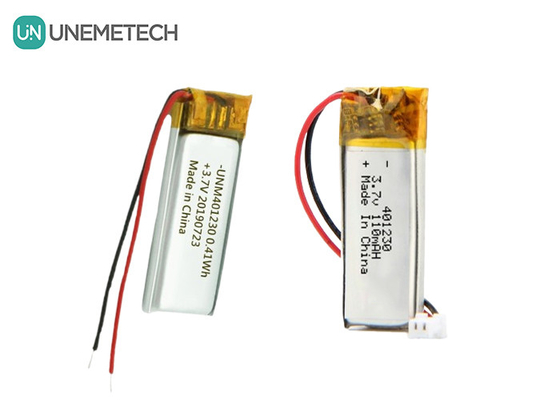 401230 Bateria de polímero de lítio 3.7V 110mAh Bateria recarregável Lipo Para fones de ouvido