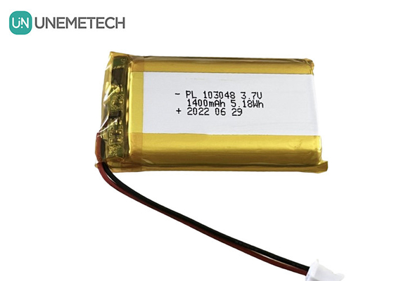 3.7V 1400mAh Bateria recarregável Li-Polymer 103048 Li-Ion Polymer Battery Pack para dispositivos digitais