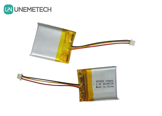 Bateria Li-Polymer de Alta Tensão 402830 3.8V 430mAh HV Baterias LiPo para Dispositivos Médicos