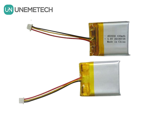 Bateria Li-Polymer de Alta Tensão 402830 3.8V 430mAh HV Baterias LiPo para Dispositivos Médicos