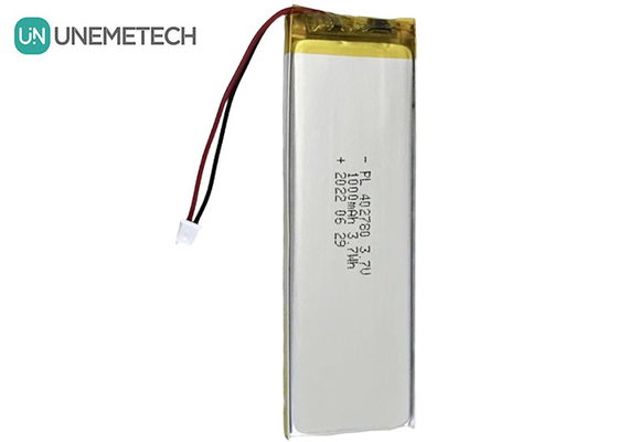 Caixa de carregamento Bateria de polímero de lítio 1000mah 3.7V Bateria recarregável de li-polímero 402780