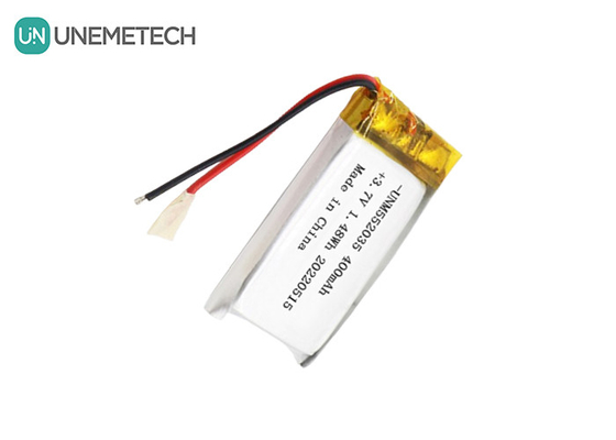 3Bateria recarregável de iões de lítio polímero de.7V 552035 400mAh Bateria Li Po para dispositivo sem fio