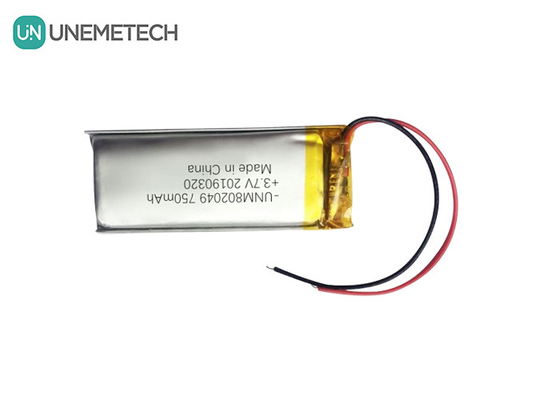 Aparelhos de beleza Bateria de lítio polímero 3.7V 750mah 802049 1C Bateria Li Poly