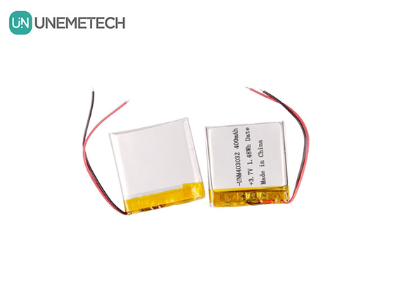 403032 4.2V Bateria de polímeros de íons de lítio personalizada 3.7 V 400mAh Bateria de polímeros de íons de lítio para produtos eletrônicos
