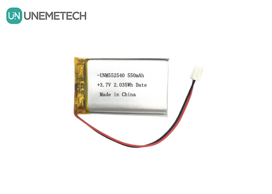 552540 Prismático Prata Recarregável Lipo Baterias 3.7V 550mAh Para PET Tracker